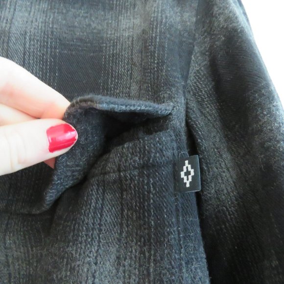 MARCELO BURLON COUNTY OF MILAN Sham Panther Print Plaid Wool Blend Shirt Sz XXS - Picture 9 of 16